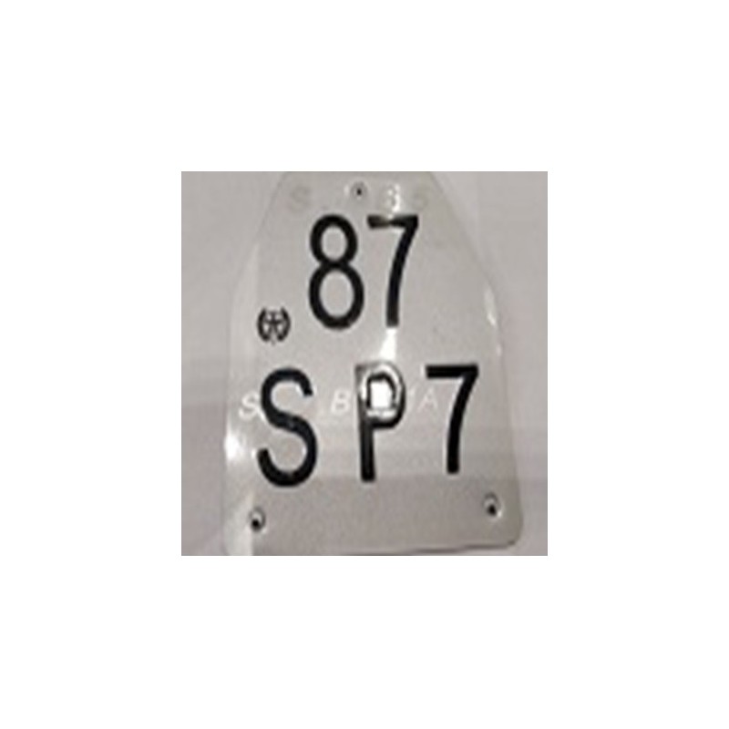 PLAQUE MATRICULE CIAO ORG