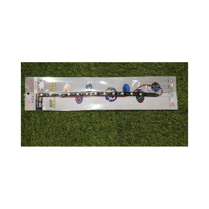 RUBAN FEU  45 CM DOUBLE COULEUR