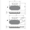 PLAQUETTE DE FREIN QUAD CAN-AM 650 "3128"