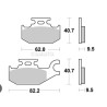 PLAQUETTE DE FREIN QUAD CAN-AM 650 "3128"