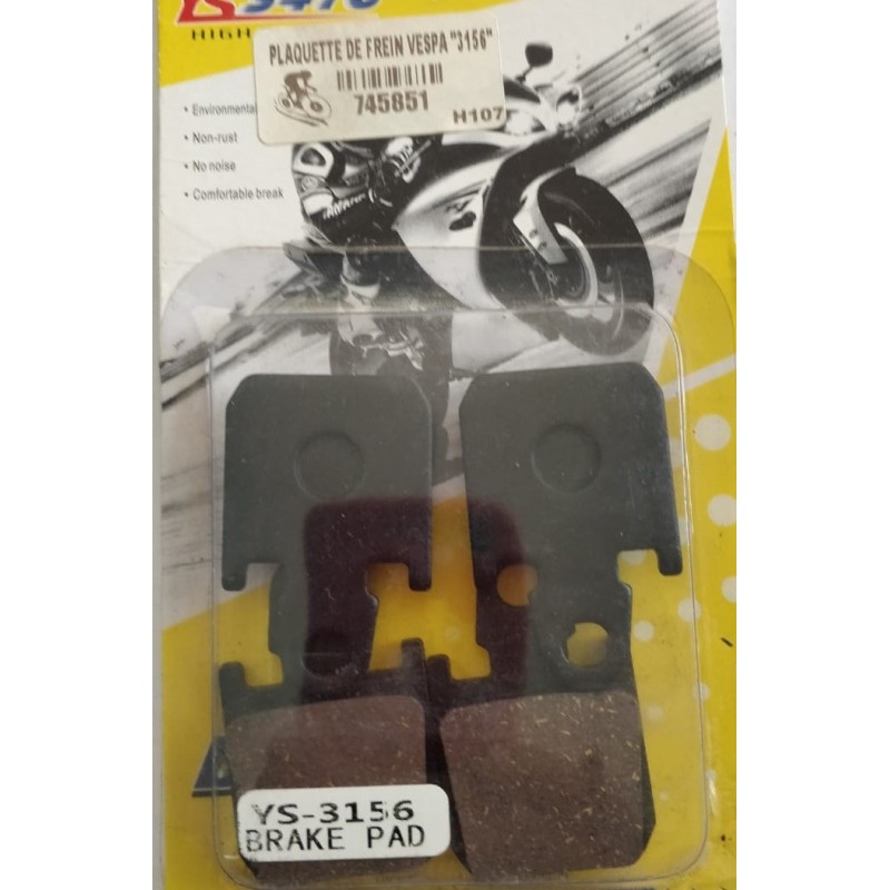 PLAQUETTE DE FREIN VESPA 3156