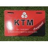 PLAQUE MATRICULE KTM